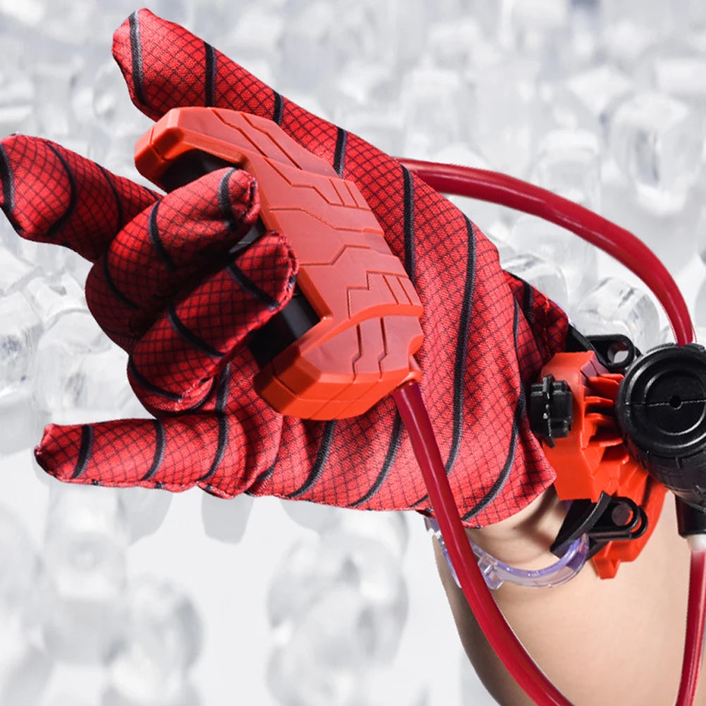 Spider Web Shooters Toy Superhero Squirt Guns with Glove Wrist Water Sprayer Toy Water Fighting Toy for Kids Adults